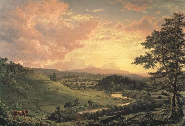 Frederic Edwin Church View near Stockridge Germany oil painting art